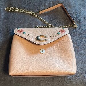 Coach Tammie Shoulder Bag w Floral Whipstitch NWOT